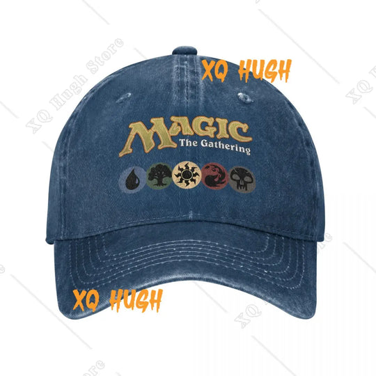 G Style Fantasy Gaming Distressed Denim Baseball Cap Adjustable Unisex Vintage Washed Hat