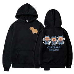 Capybara Fashion Hoodie Women Men Harajuku Pullovers Capibara Gothic Sweatshirt Mange Cute Y2k Hoody Cartoon korean style hooded