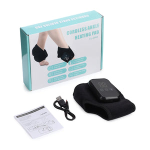 G Active Electric Ankle & Foot Massager with Heat Temperature-Controlled Foot Massage Wrap