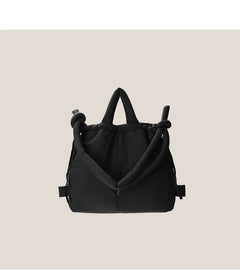 Casual nylon padded tote bag designer soft puffer women shoulder crossbody bags Simple Vintage large capacity handbags 2023