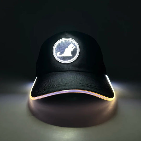 G Costume LED Light-Up Baseball Cap Flashing Adjustable Party, Festival &amp; Cosplay Hat