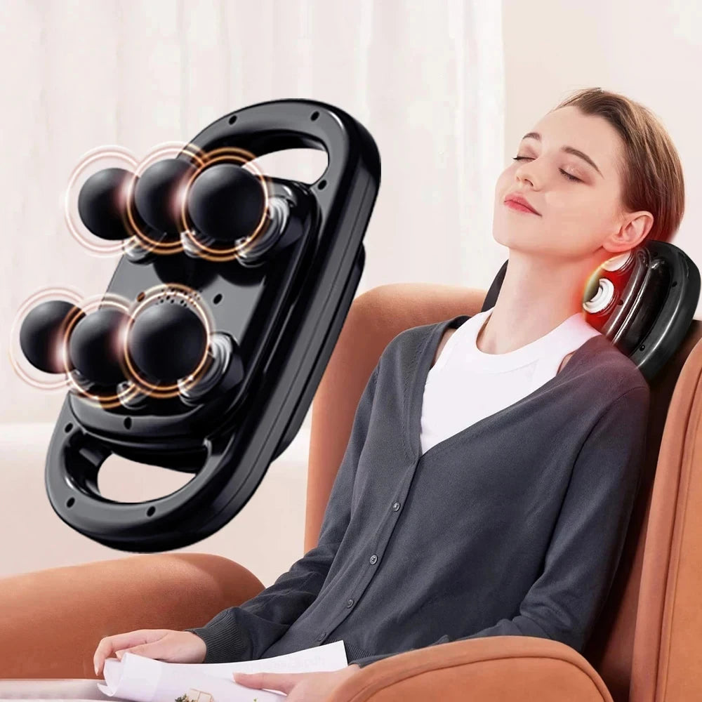 G Active 6-Head Deep Tissue Massage Gun Percussion Massager for Neck & Full Body