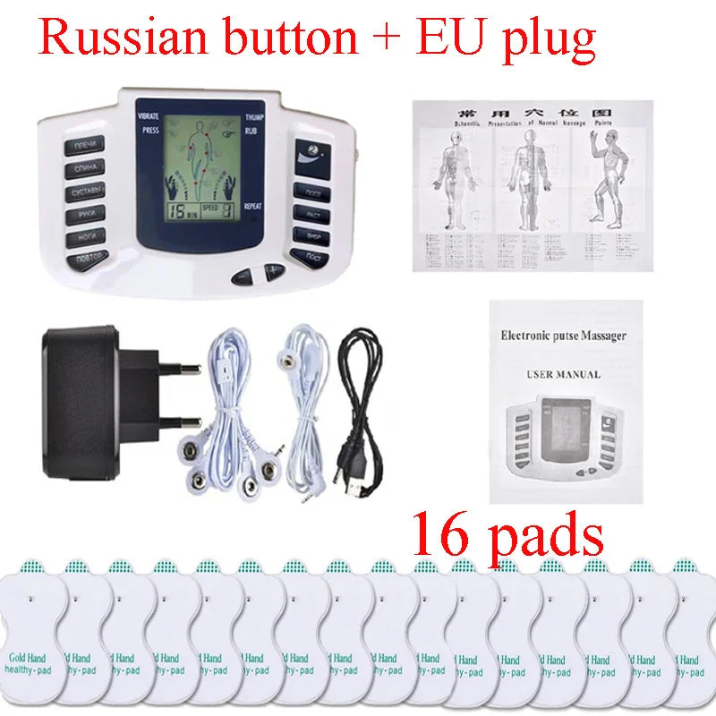 G Active Electric TENS Body Massager Portable Muscle Massage Device for Neck, Back &amp; Feet