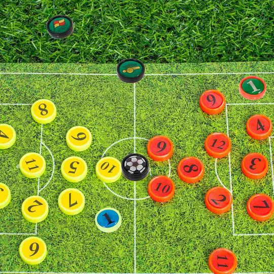 G Active Football &amp; Basketball Coaching Board Magnets Numbered Soccer Strategy Markers