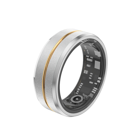 G Active Gold Smart Health Ring for Men &amp; Women Bluetooth Heart Rate, Blood Pressure &amp; Fitness Tracker