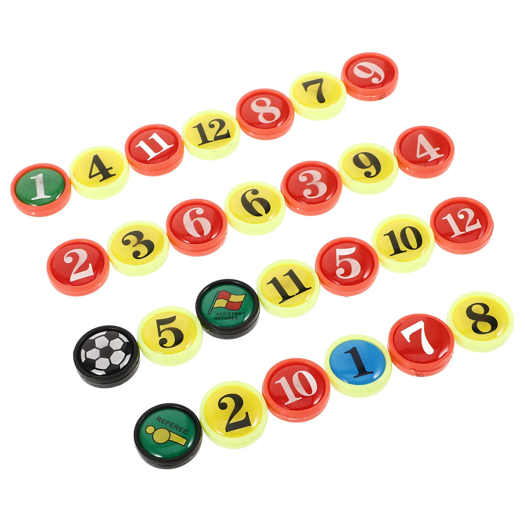 G Active Football &amp; Basketball Coaching Board Magnets Numbered Soccer Strategy Markers