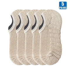 5 Pairs Men Short Socks Cotton High Quality Crew Ankle Casual Soft Low-Cut Non-Slip Breathable Summer Autumn 2022 Sock for Male