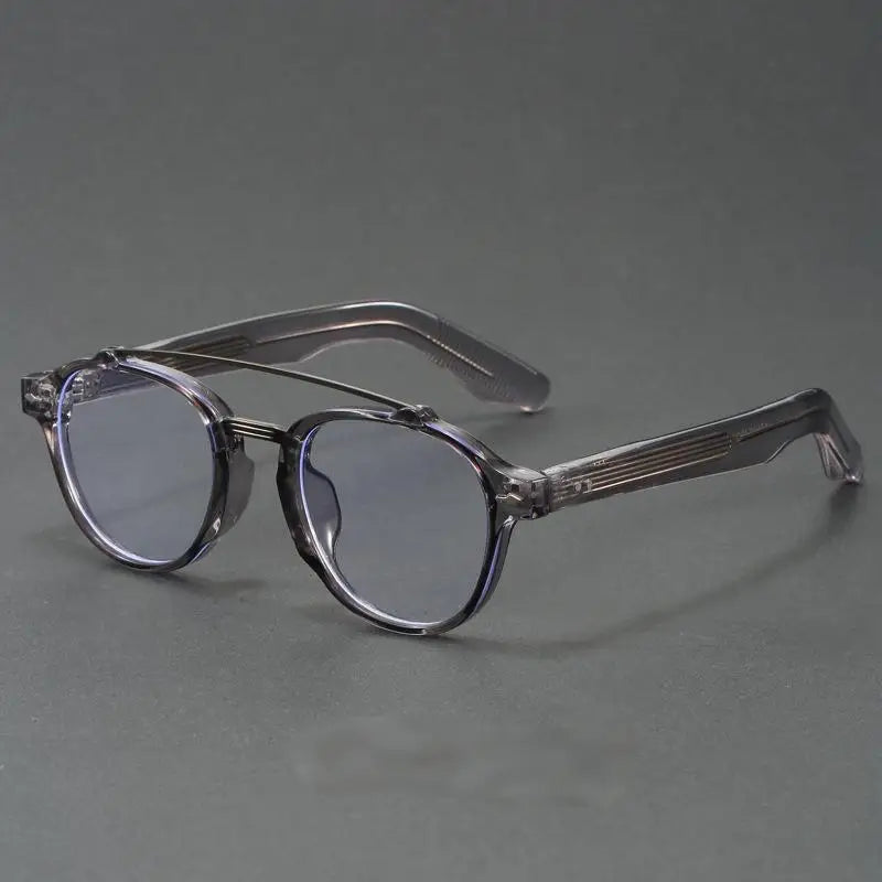 G Style Retro Blue Light Blocking Glasses Double Bridge Unisex Frames