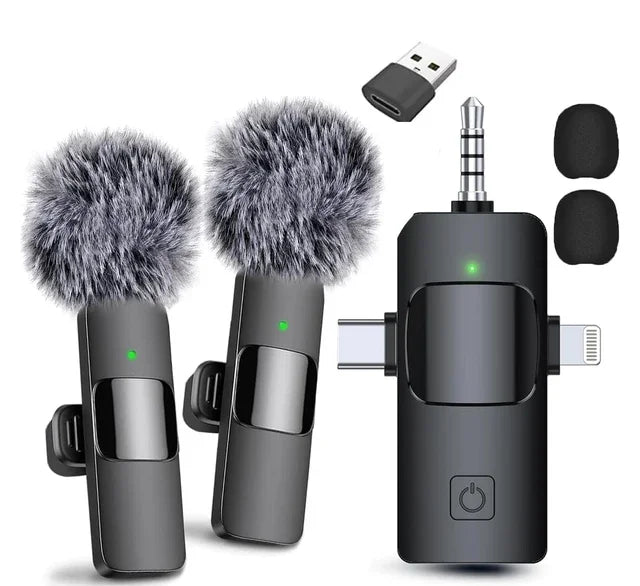 G Creator Wireless Lavalier Microphone for iPhone &amp; Android Clip-On Noise Reduction Mic for Streaming, Vlogging &amp; Recording