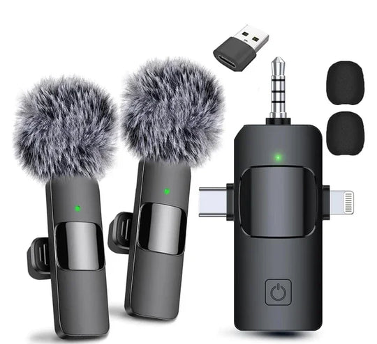 G Creator Wireless Lavalier Microphone for iPhone &amp; Android Clip-On Noise Reduction Mic for Streaming, Vlogging &amp; Recording