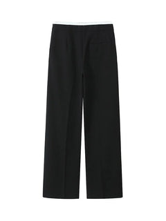 Willshela Women Fashion Solid Lace Up Side Zipper Straight Pants Vintage High Elastic Waist Female Chic Lady Trousers