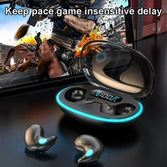 G Audio X55 Wireless Sleeping Earbuds Bluetooth 5.3 Mini Earbuds with HD Mic &amp; Waterproof Design