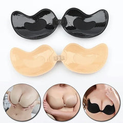 Women Invisible Push Up Bra Backless Strapless Bra Seamless Front Closure Bralette Underwear Women Self-Adhesive Silicone Sticky