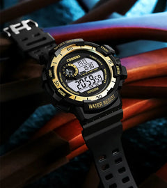 COOBOS Digital Watch Men Waterproof Electronic Fashion LED Watches Luminous Alarm Sports Man Militray Clock Gift Reloj Hombre