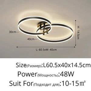 G Living Modern Dimmable LED Ring Chandelier Contemporary Pendant Light for Living Room & Dining Room