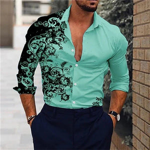 G Style Men's Long Sleeve Casual Shirt Classic Button-Up (XS–6XL)
