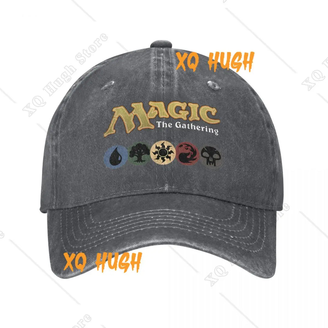 G Style Fantasy Gaming Distressed Denim Baseball Cap Adjustable Unisex Vintage Washed Hat