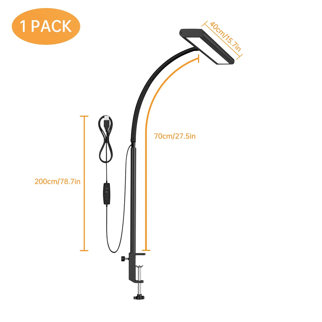 G Workspace LED Desk Lamp with Flexible Gooseneck Stepless Dimmable Workspace Light