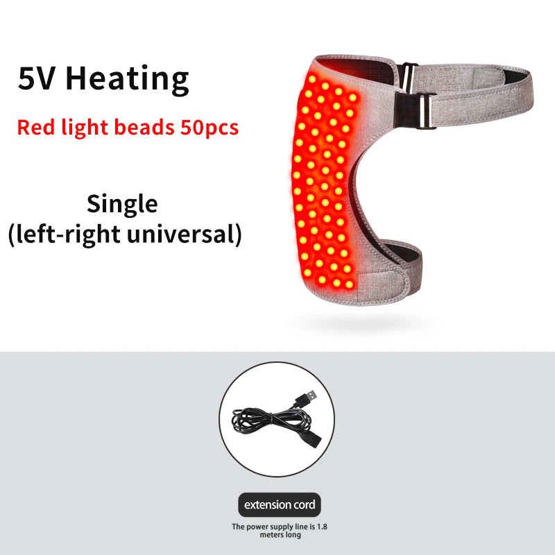 G Active Heated Hip Massager 3-Level Waist &amp; Hip Massage Wrap with Red Light &amp; Vibration