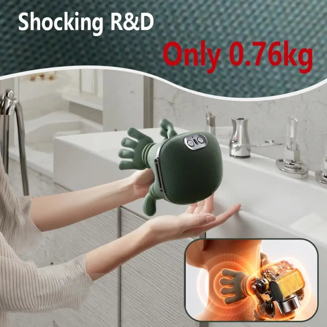 G Active Shiatsu Neck &amp; Shoulder Massager Electric Deep Kneading Massage with Finger Pressure