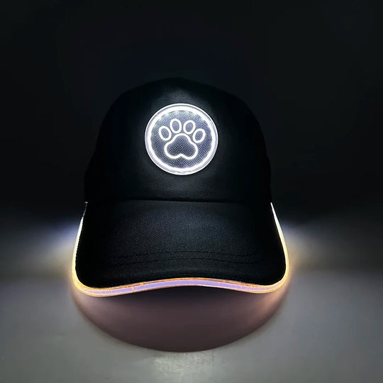 G Costume LED Light-Up Baseball Cap Flashing Adjustable Party, Festival &amp; Cosplay Hat