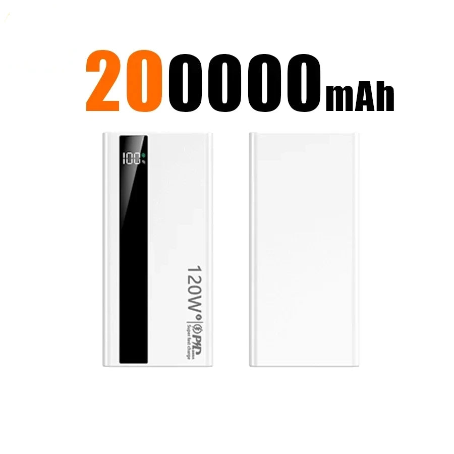 G Creator 120W Fast Charging Power Bank High-Capacity Portable Charger with PD 20W for Phones &amp; Tablets
