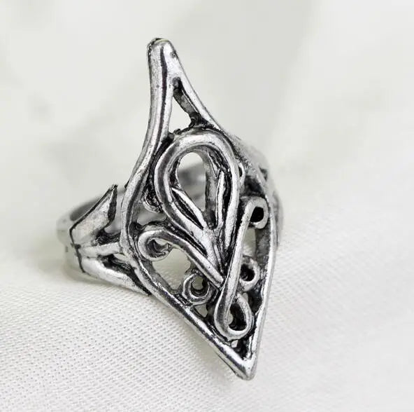 G Style Fantasy Green Crystal Ring Vintage Unisex Statement Fashion Jewelry