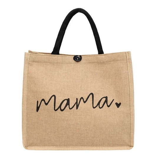 G Travel Mama Canvas Tote Bag Large Capacity Shoulder Bag for Shopping &amp; Baby Essentials