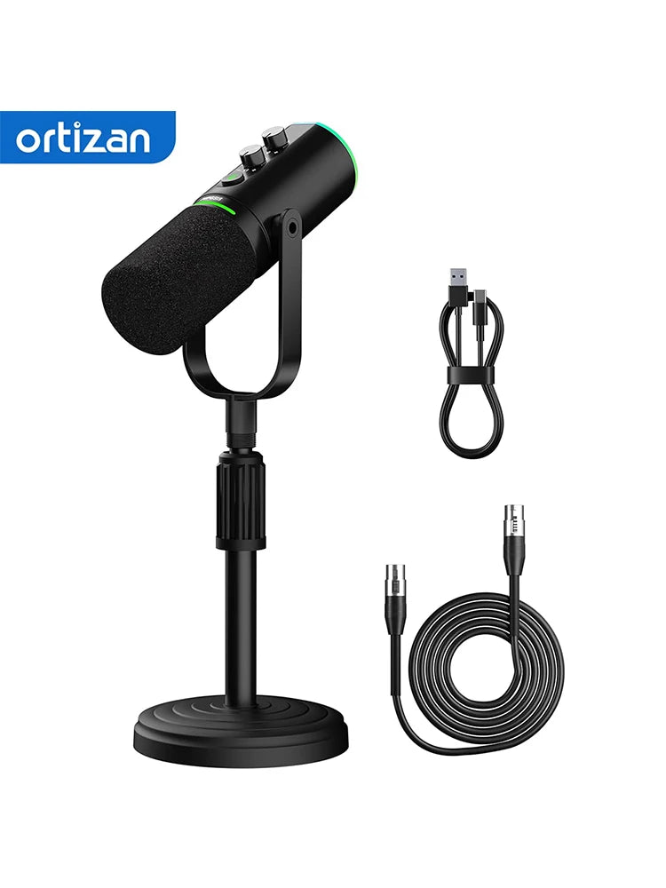 G-Mix Dynamic Podcast Microphone with USB &amp; XLR Professional Mic for Recording, Streaming &amp; Gaming
