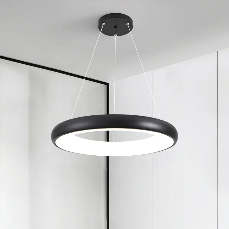 G Living Nordic LED Ring Pendant Light Modern Hanging Ceiling Lamp for Home & Commercial Spaces