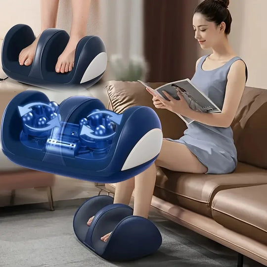 G Active Extra-Large Electric Foot &amp; Calf Massager with Heat Shiatsu Kneading Leg Massage Machine