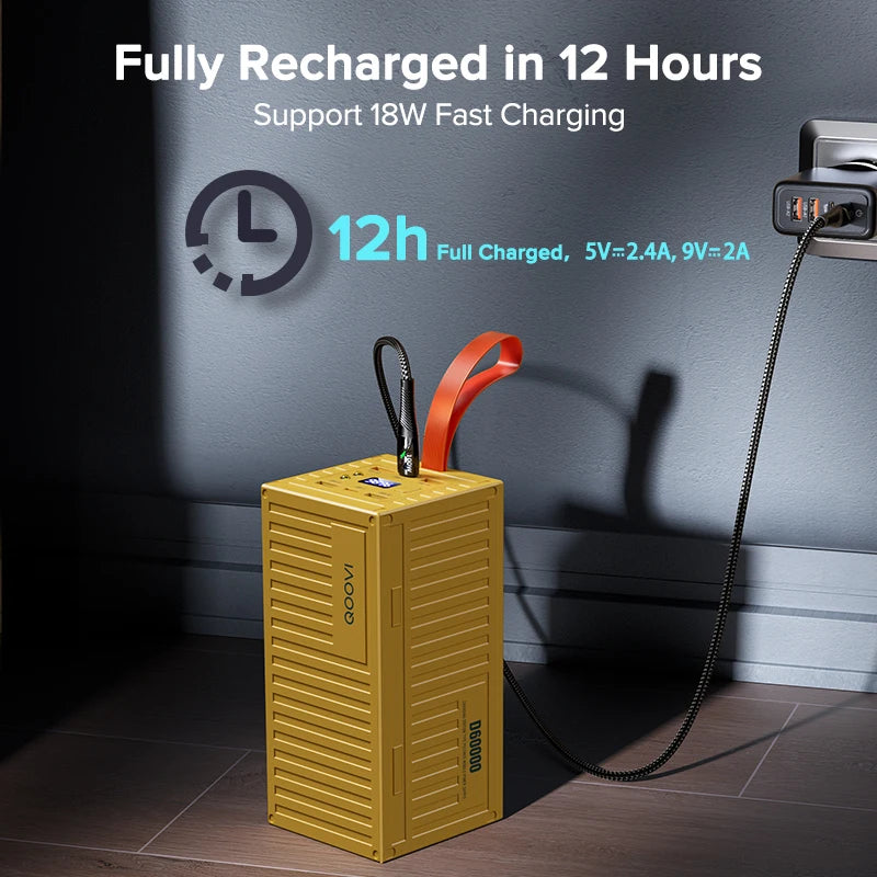 G Creator QOOVI 60,000mAh 22.5W PD Fast Charging Power Bank Portable Charger for iPhone &amp; Android