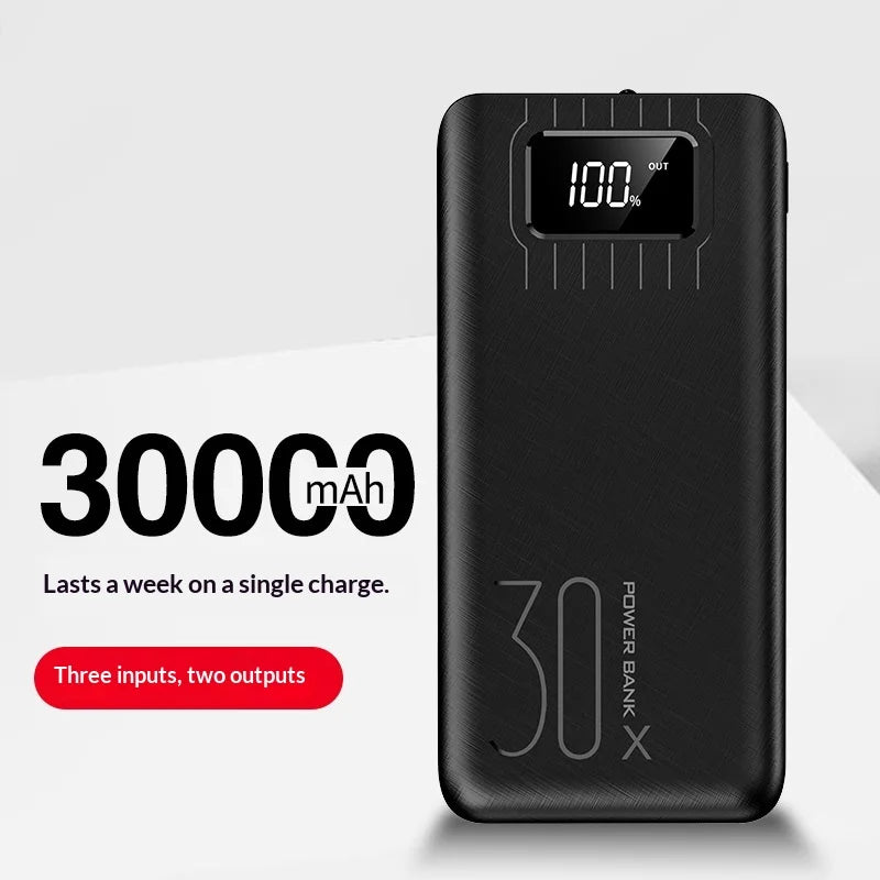 G Creator 30,000mAh Fast Charging Power Bank Portable Charger with Digital LED Display for Phones & Tablets