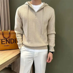 G Style Men's Full-Zip Hooded Sweatshirt Casual Zip-Up Hoodie Jacket