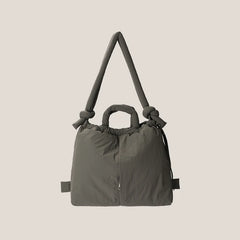 Casual nylon padded tote bag designer soft puffer women shoulder crossbody bags Simple Vintage large capacity handbags 2023