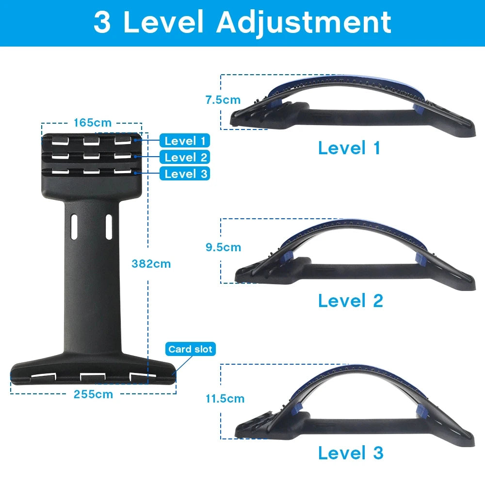G Active Back Stretcher &amp; Lumbar Support Adjustable Spine Stretching &amp; Posture Support Device