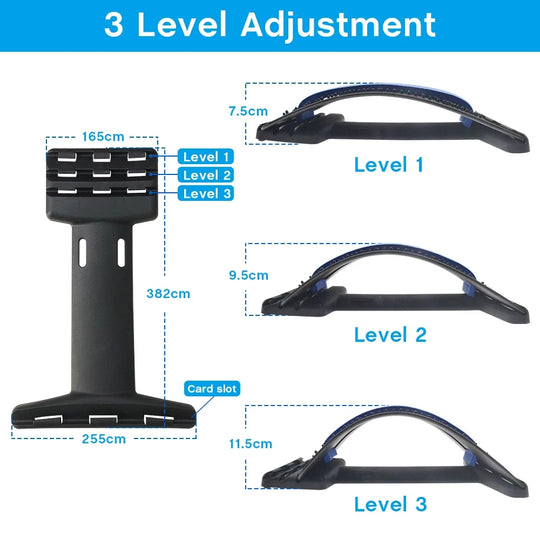 G Active Back Stretcher &amp; Lumbar Support Adjustable Spine Stretching &amp; Posture Support Device