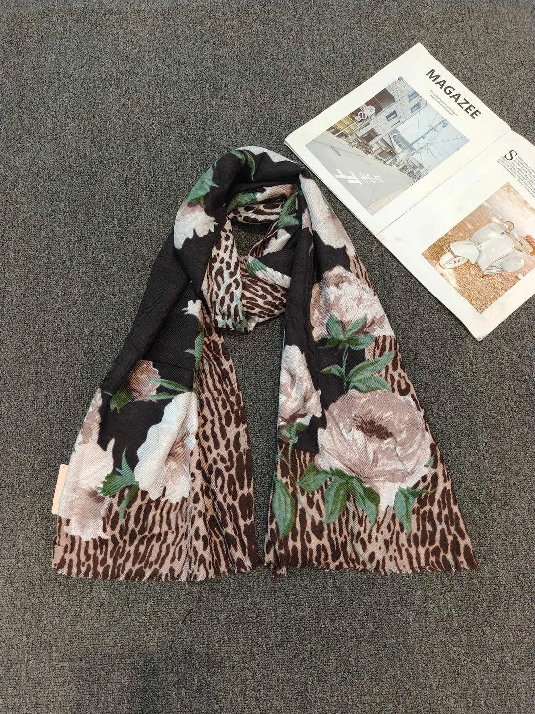 G Style European Print Scarf Soft Versatile Shawl &amp; Lightweight Fashion Wrap