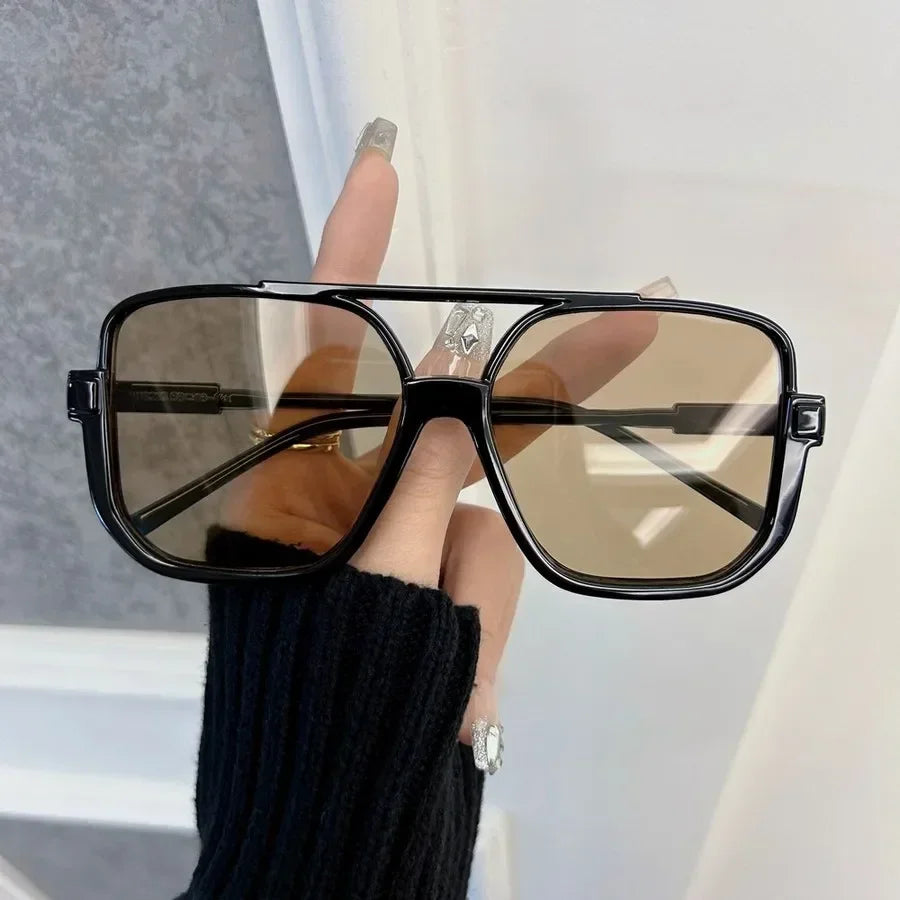 G Style Oversized Rectangle Sunglasses Unisex UV400 Fashion Eyewear