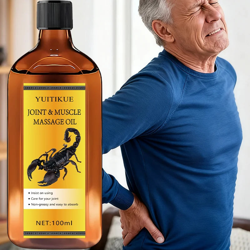 G Active Joint &amp; Muscle Massage Oil 100ml Fast-Absorbing Body Massage Oil for Daily &amp; Sports Use