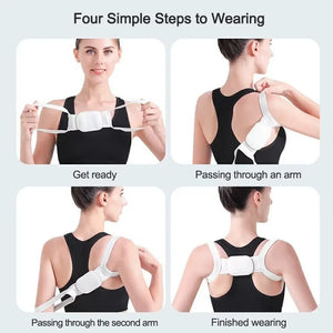 G Active Adjustable Posture Support Brace Upper Back & Shoulder Alignment Belt for Men & Women
