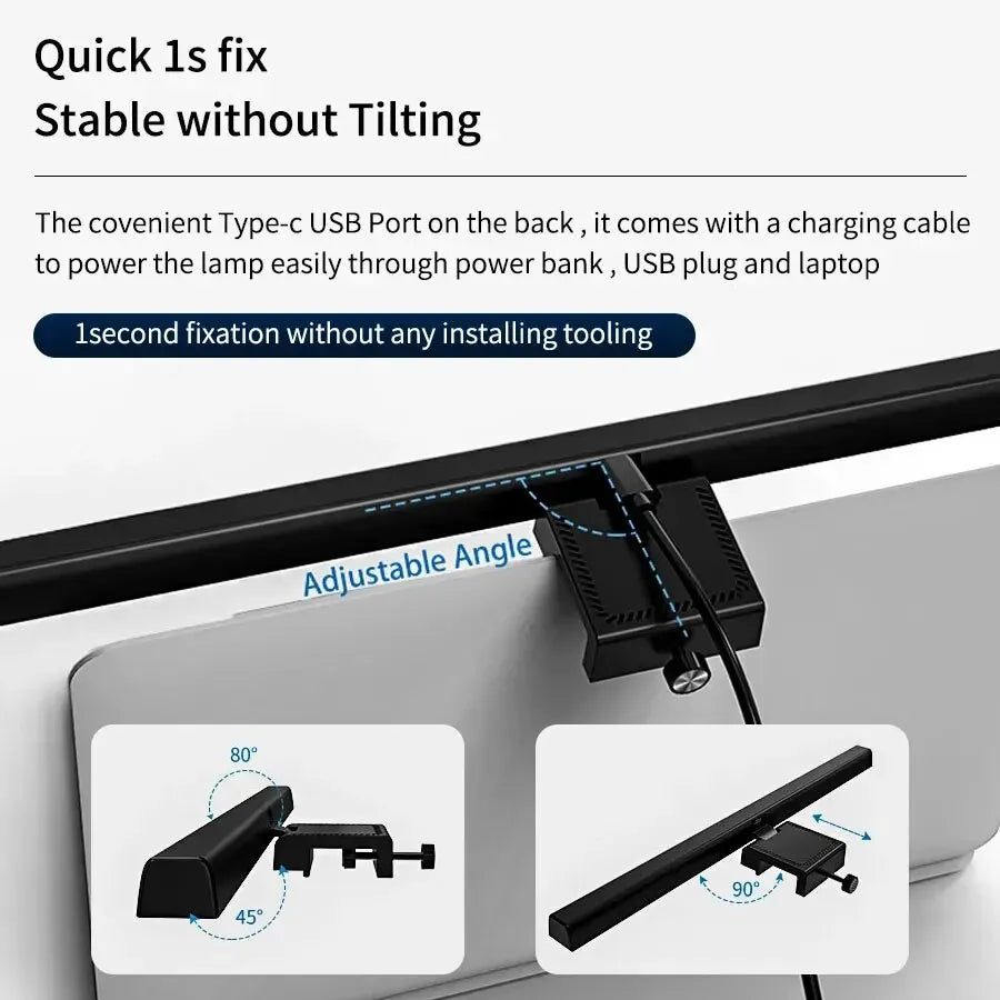 G Workspace LED Monitor Light Bar USB Powered Dimmable Screen Desk Lamp for Home &amp; Office