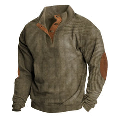 Europe and The United States New Men's Outdoor Jacket Autumn and Winter Corduroy Casual Stand Collar Long Sleeve Hoodie S-5XL