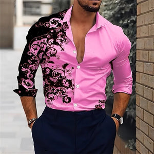 G Style Men's Long Sleeve Casual Shirt Classic Button-Up (XS–6XL)