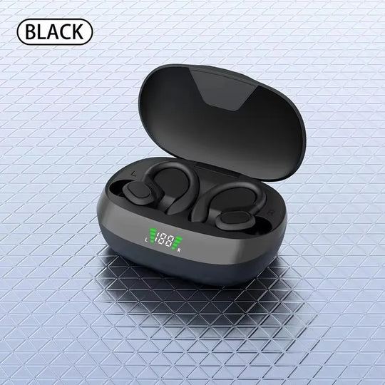 G Audio Bluetooth 5.3 Sport Earbuds Wireless Earphones with LED Display, USB-C Charging &amp; Noise-Reducing Microphone