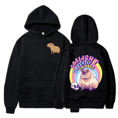 Capybara Fashion Hoodie Women Men Harajuku Pullovers Capibara Gothic Sweatshirt Mange Cute Y2k Hoody Cartoon korean style hooded