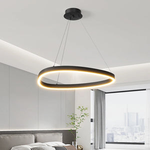 G Living Modern LED Ring Chandelier Contemporary Ceiling Light for Living Room, Dining Room & Bedroom