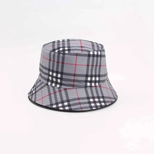 G Style Reversible Plaid Bucket Hat Double-Sided Sun Protection Fishing &amp; Outdoor Cap