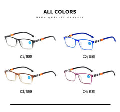 New fashion printing anti-blue presbyopic glasses spring leg presbyopic glasses HD presbyopic glasses for the elderly