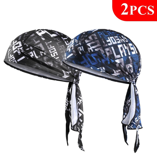 G Active Quick-Dry Cycling Bandana Cap Breathable Sports Head Wrap Helmet Liner (1 or 2 Pack)